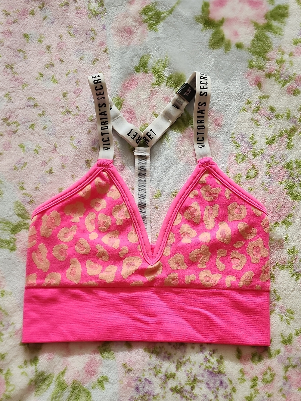 NWT Victoria's Secret Sexy Hot Pink with Leopard Bralette XS XP